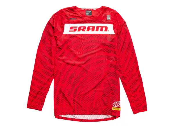 Troy Lee Designs Skyline Air SRAM Herrentrikot Langarm Fiery Red