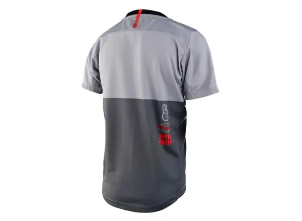 Troy Lee Designs Flowline Kinder T-Shirt kurzarm Scripter Grau