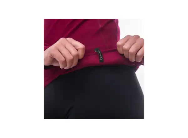 Sensor Double Face Damen-Shirt Langarm Lilla