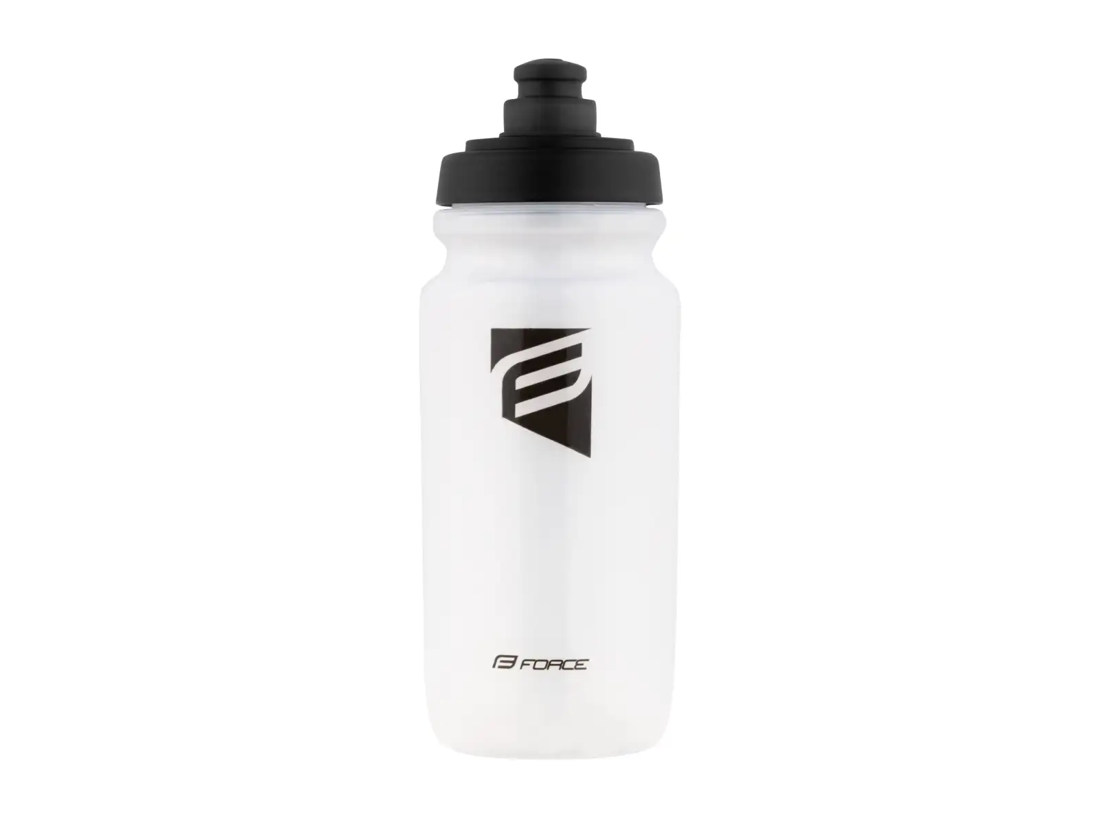 Force Slash Fahrradflasche 550 ml transparent/schwarz