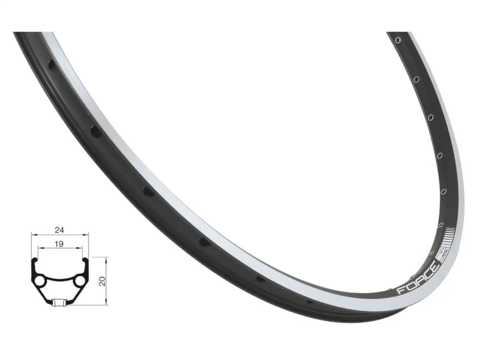 Force Classic Felge 26" schwarz