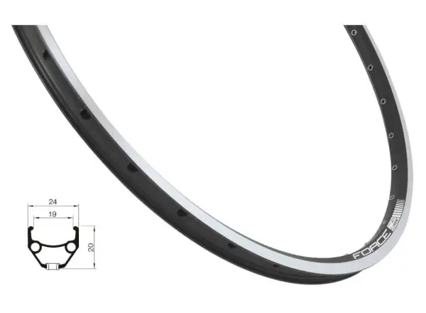 Force Classic Felge 26" schwarz
