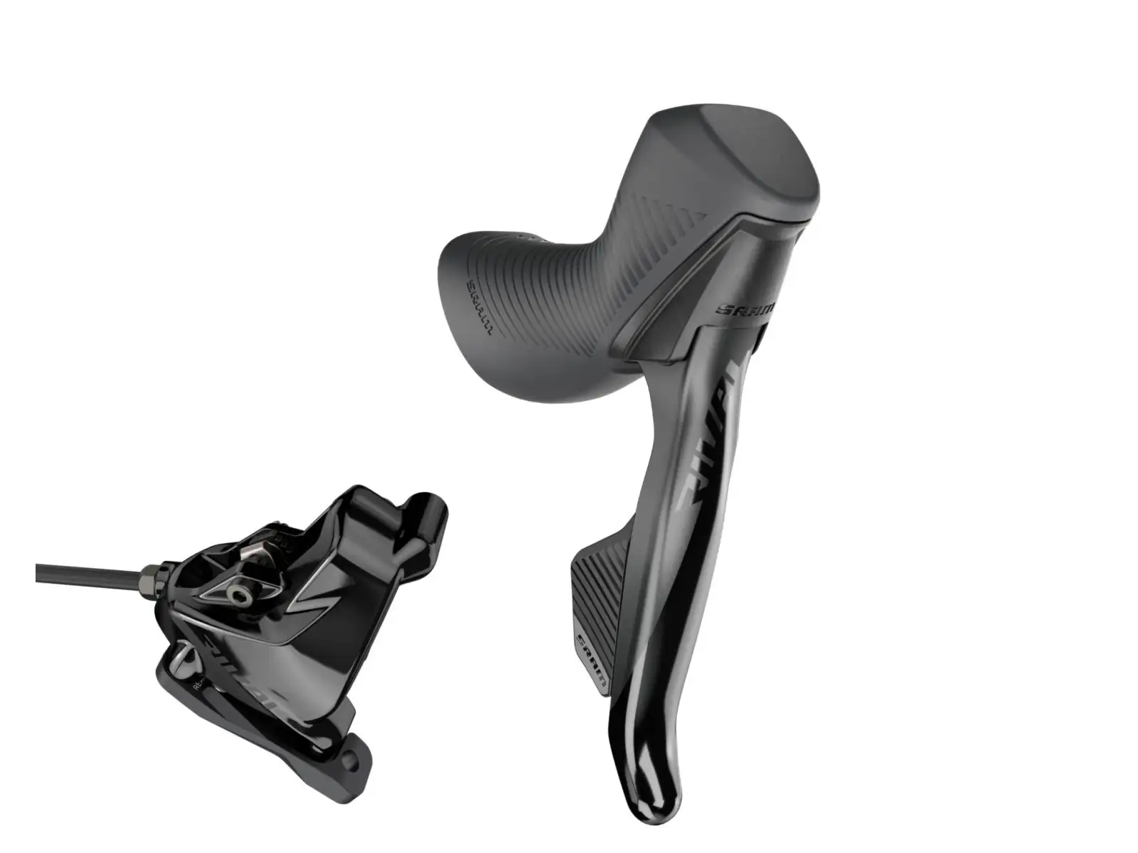 Sram Rival eTap AXS D1 linker Schalthebel / Bremshebel und Bremssattel Flat Mount, Leitung 900mm