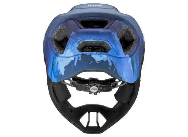 Uvex React JR Fullface MTB Helm Dusk blue matt