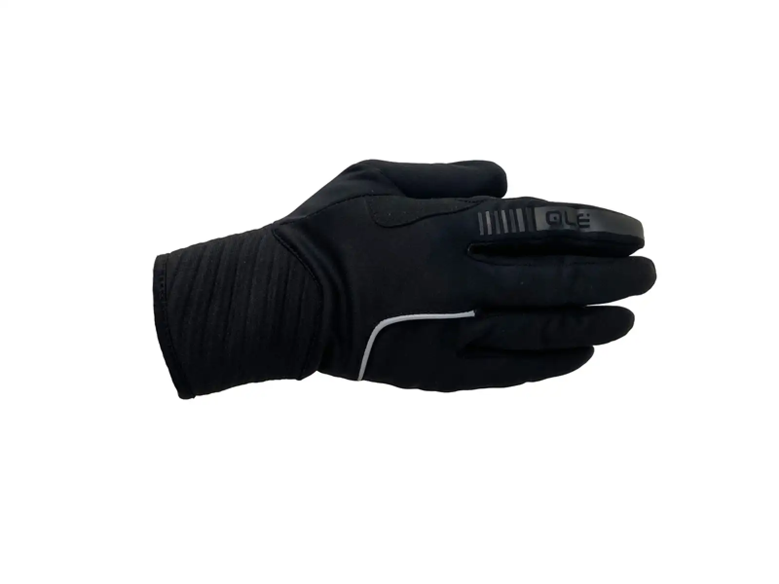 Alé Windprotection lange Fahrradhandschuhe schwarz