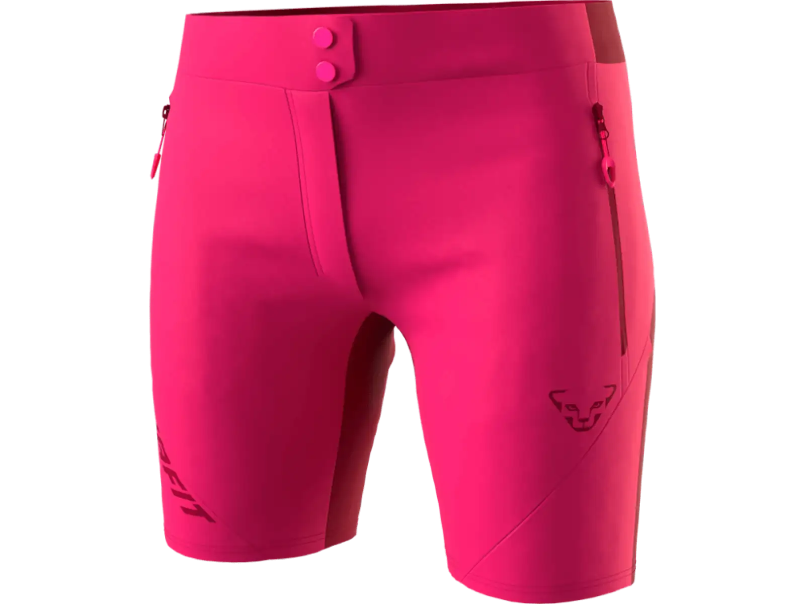 Dynafit Transalper Light Dynastretch Damen Shorts in Flamingo-Farbe.