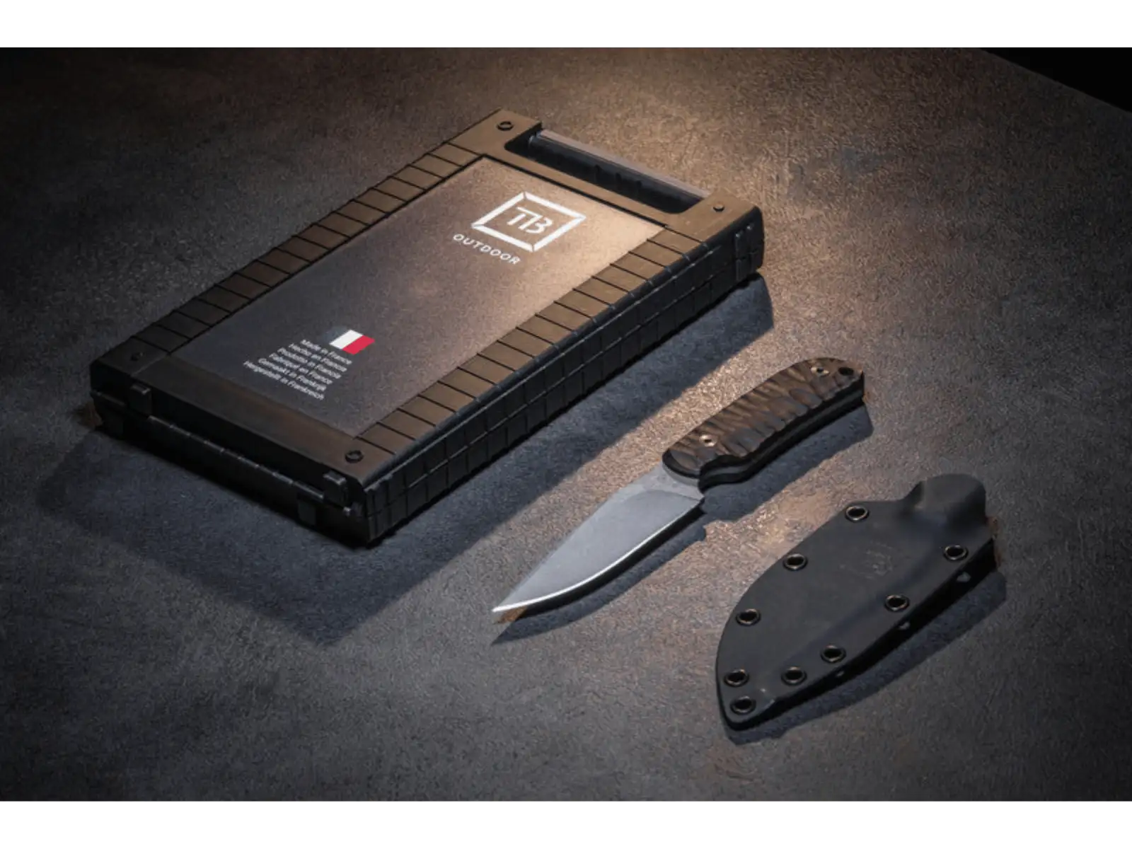TB Outdoor Kommandeur G10 Messer Schwarz