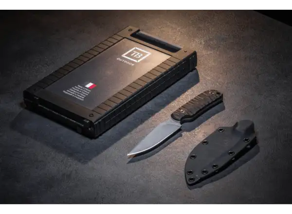 TB Outdoor Kommandeur G10 Messer Schwarz