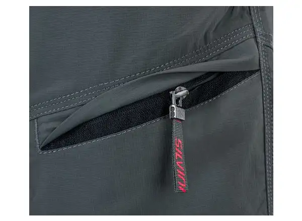 Silvini Rango Herren-MTB-Shorts in Holzkohle/Rot