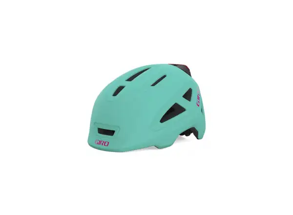 GIRO Scamp II LED Kinderhelm matt schreiendes Türkis