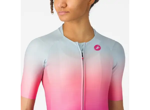 Castelli UPF W Damentrikot Winter Sky/Violet Pink