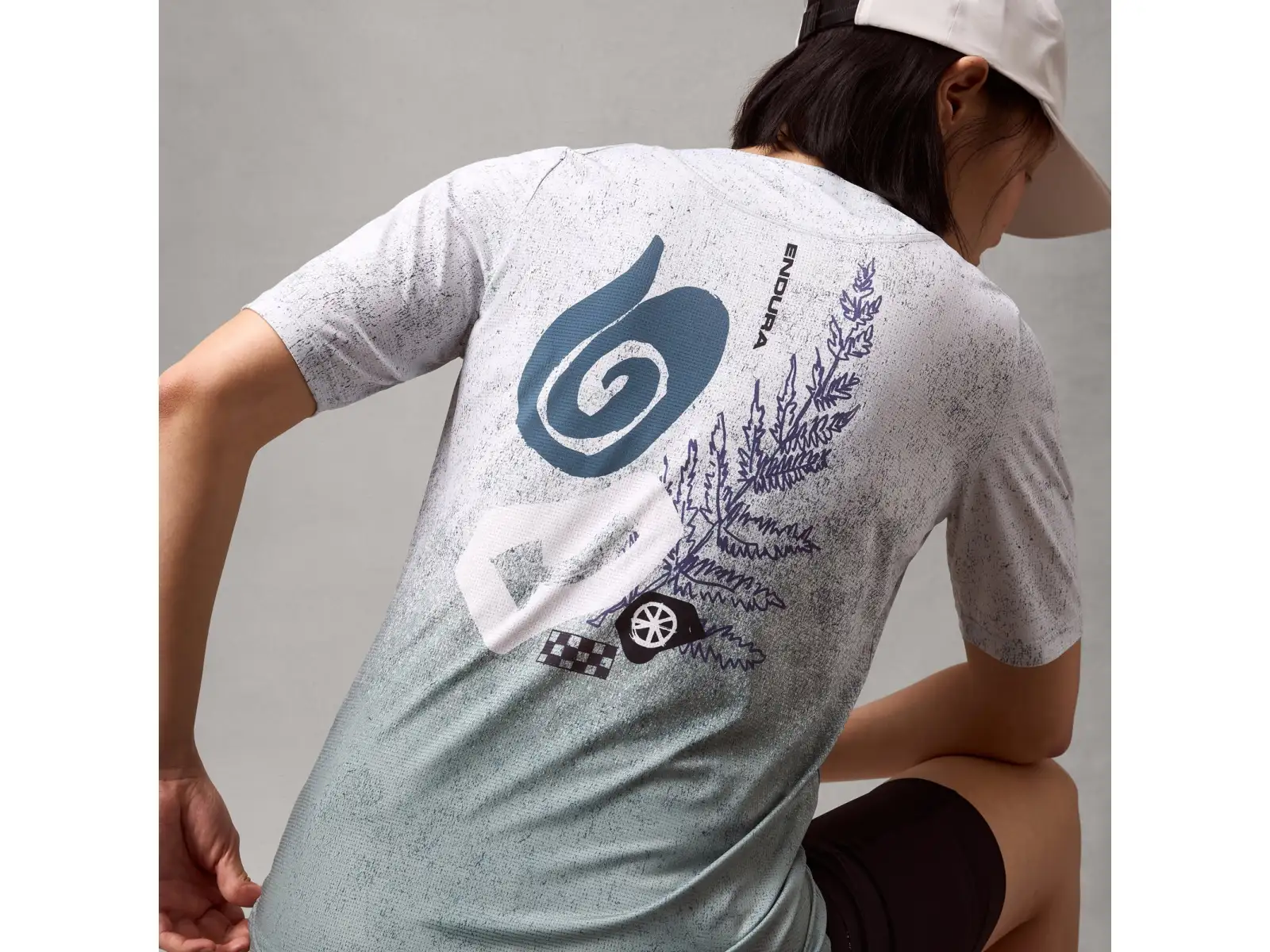 Endura SingleTrack Damen T-Shirt Kurzarm Aero Blue