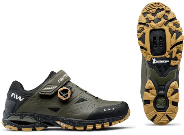 Northwave Spider Plus 3 MTB Herren Radschuhe Forest Green