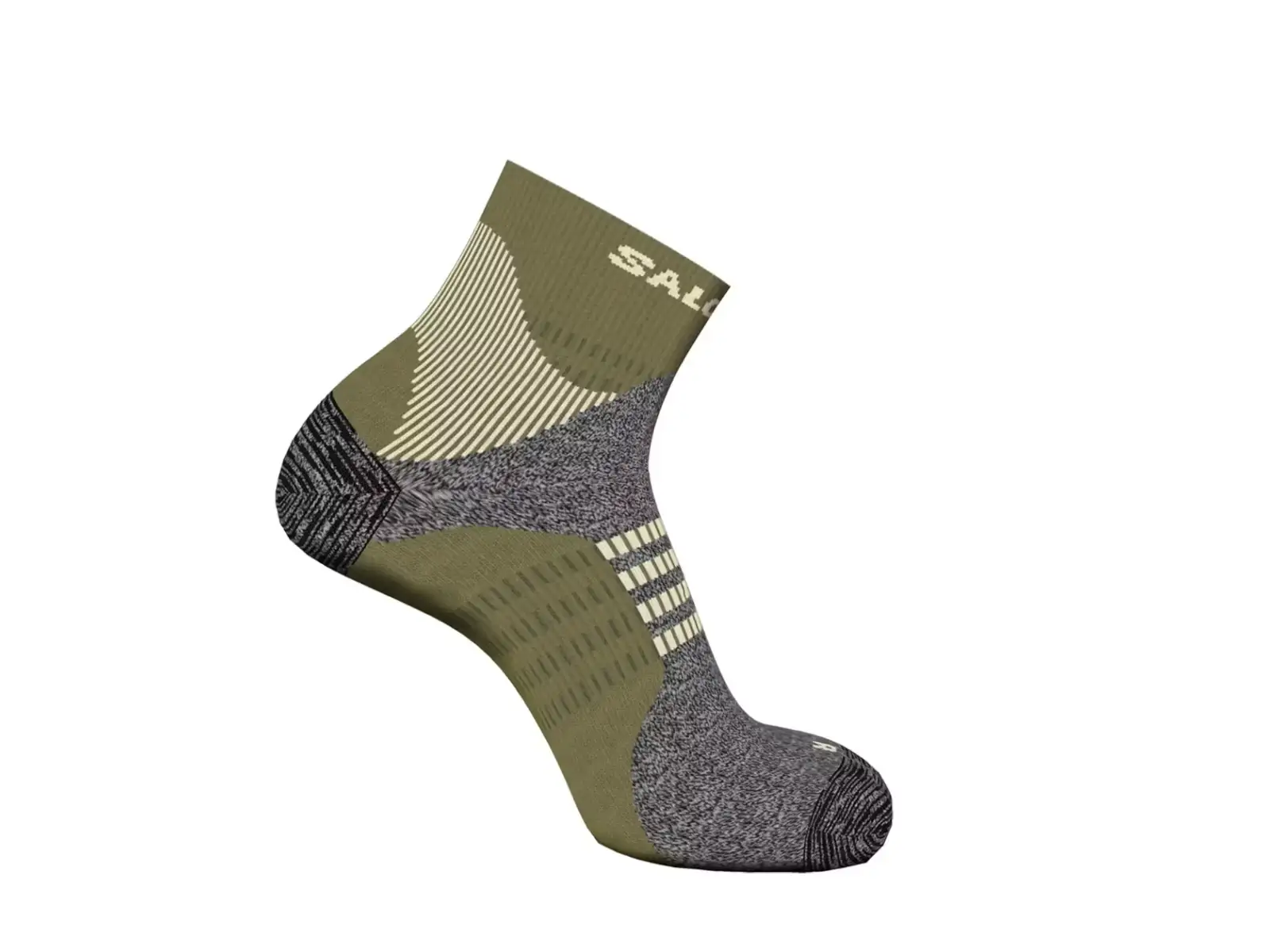 Salomon X Ultra Quarter Socken Olive/Grau