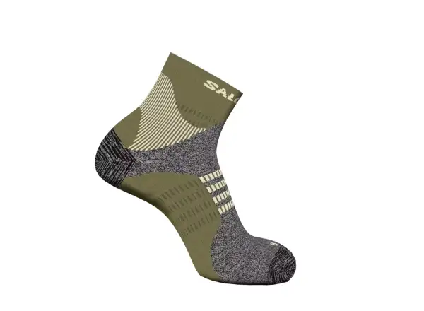 Salomon X Ultra Quarter Socken Olive/Grau