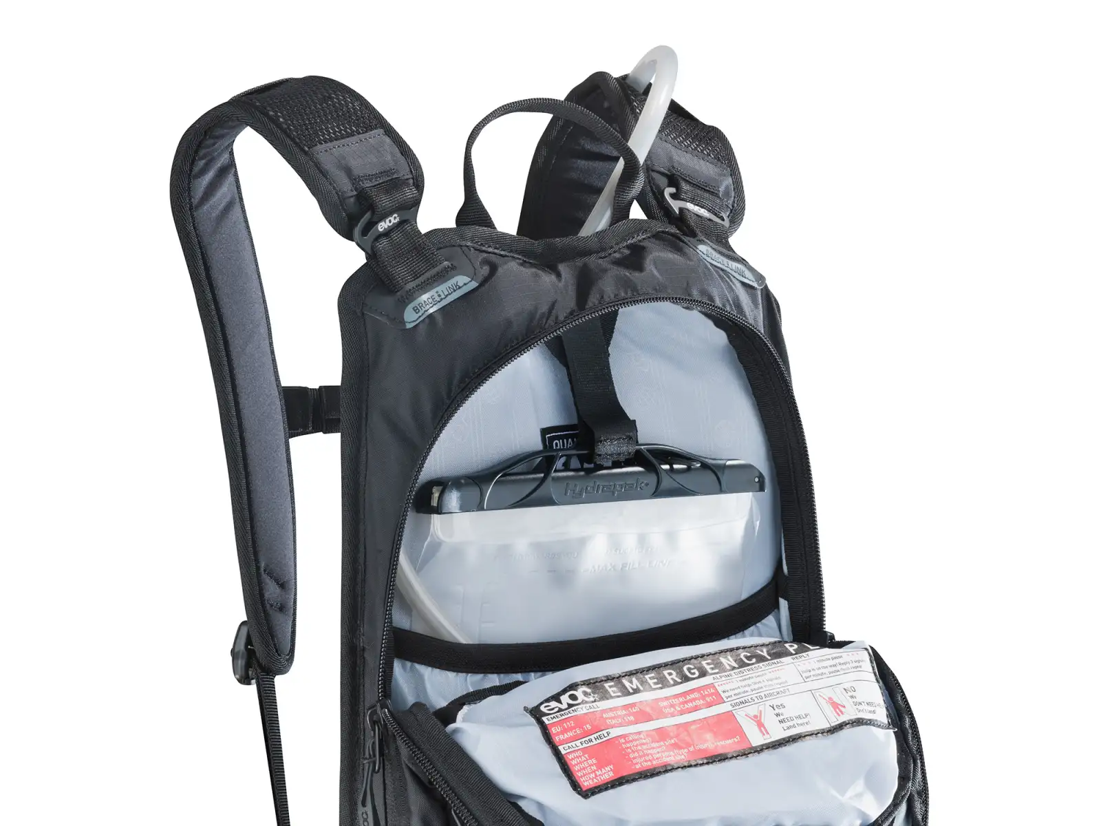 Evoc Stage 6 Rucksack 6 l + Trinkblase 2 l black