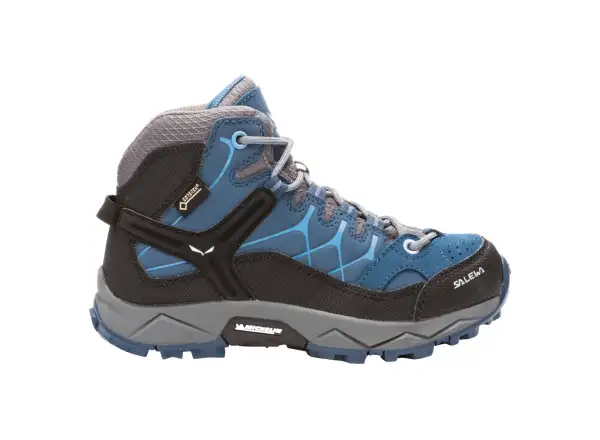 Salewa Alp Trainer Mid GTX Kinder-Outdoor-Schuhe Dark Denim Charcoal