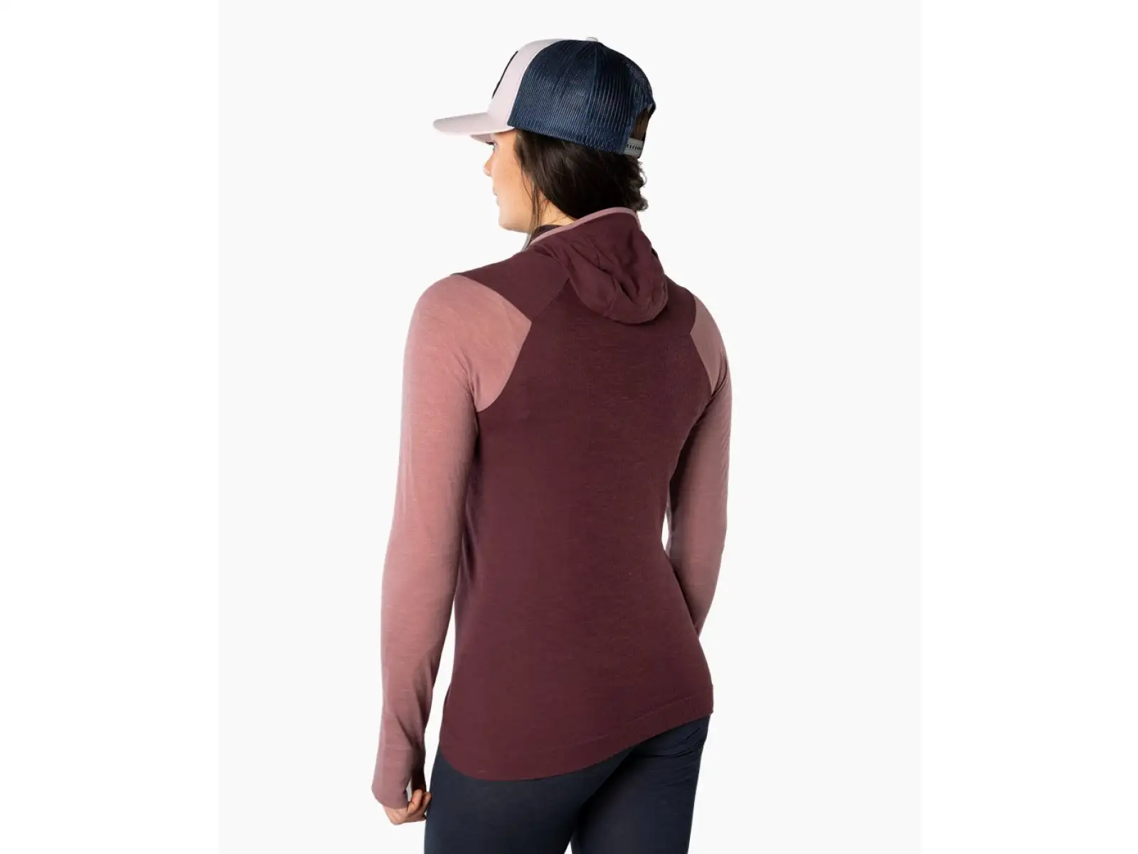 Dynafit Tigard Merino Hoody Damen Langarmshirt Mokarosa