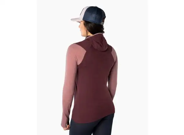 Dynafit Tigard Merino Hoody Damen Langarmshirt Mokarosa