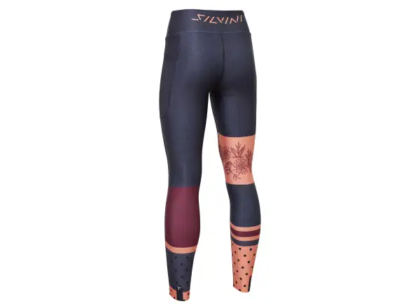 Silvini Veniana Damen Thermo-Leggings Grau/Orange
