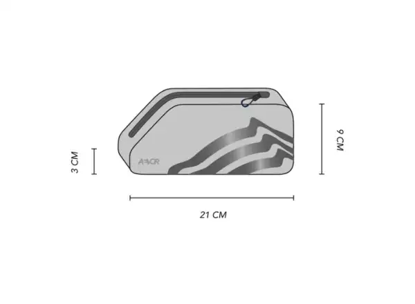 Aevor Top Tube Pack Road Proof Tasche für Oberrohr 1 l Black