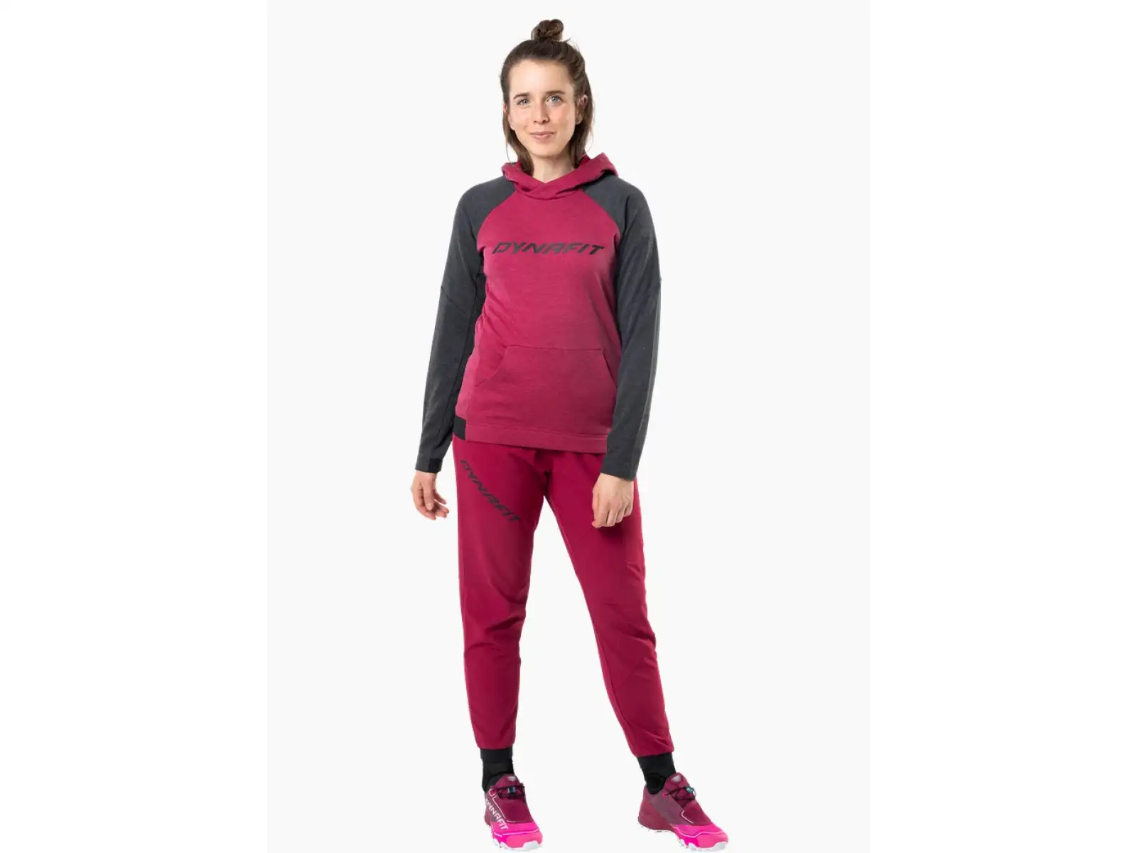 Dynafit 24/7 Polartec Hoody Damenkapuzenpullover Burgundy