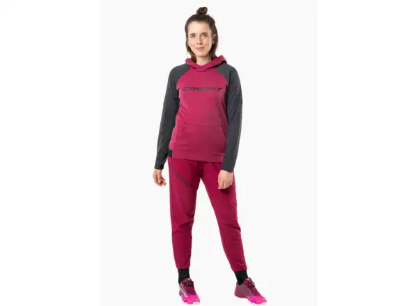 Dynafit 24/7 Polartec Hoody Damenkapuzenpullover Burgundy