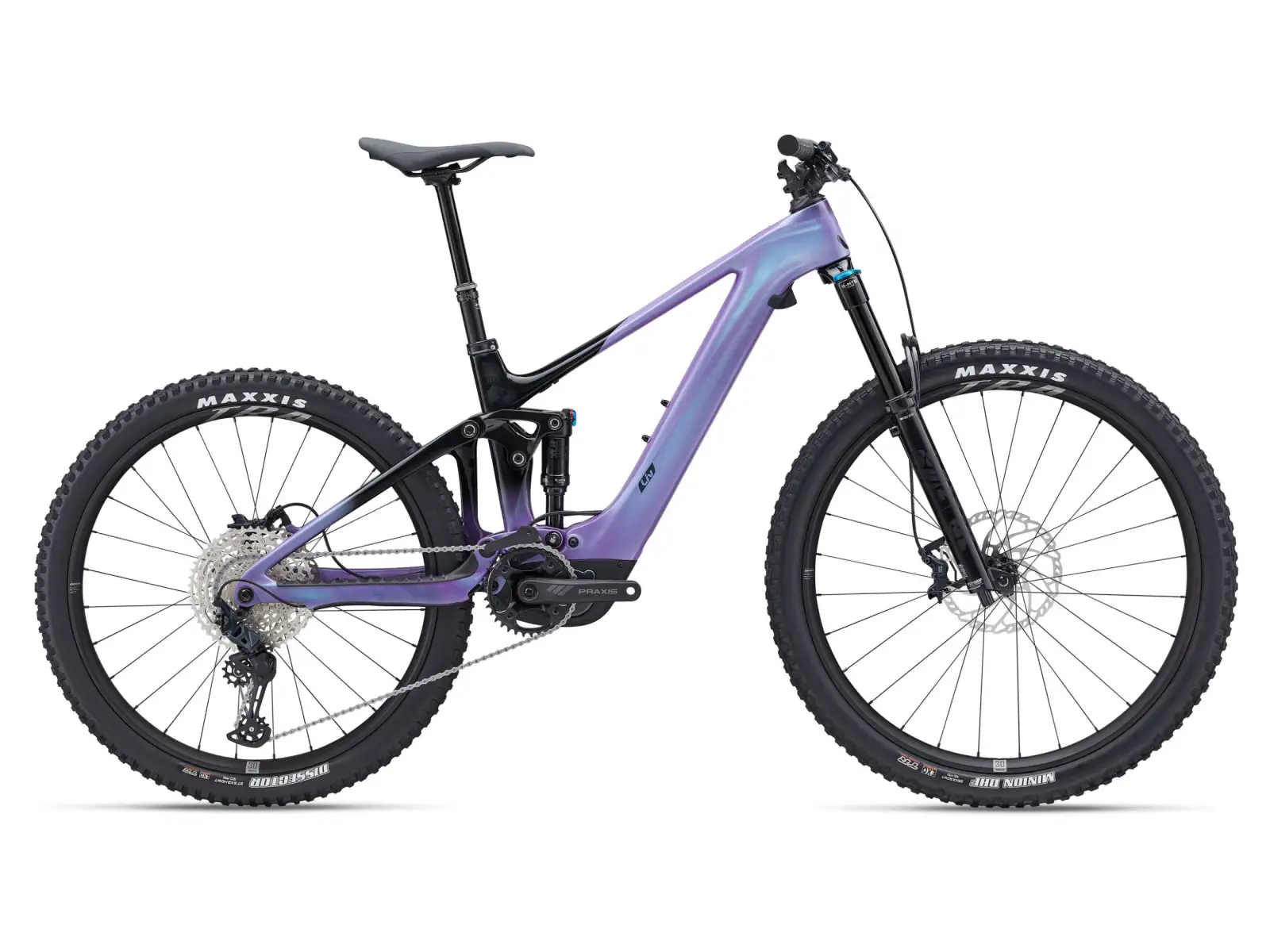 Liv Intrigue X Advanced E+ Elite 2 vollgefedertes E-Bike Digital Blurple
