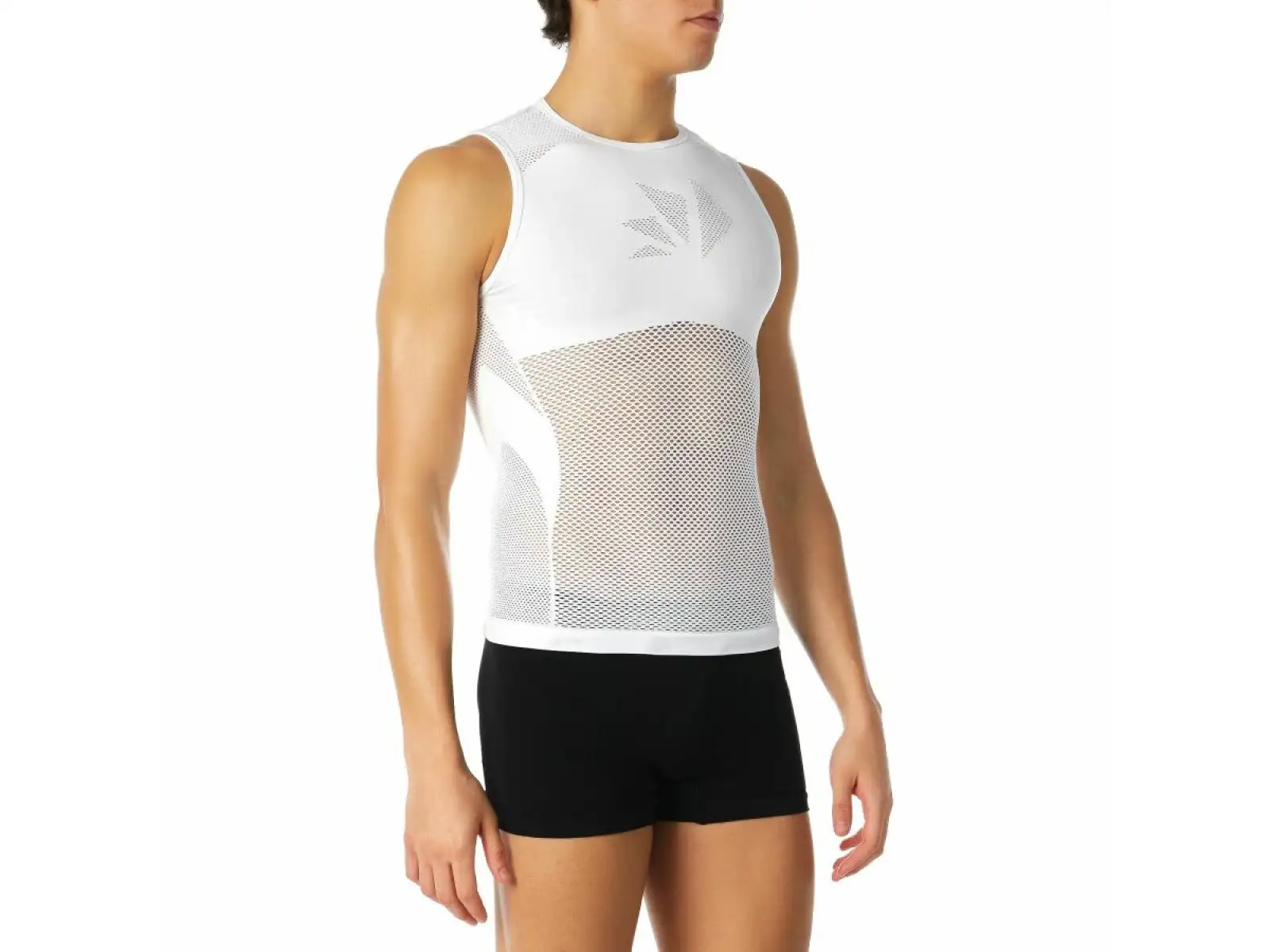 SIXS Netzshirt ohne Ärmel – SMRX Weiß