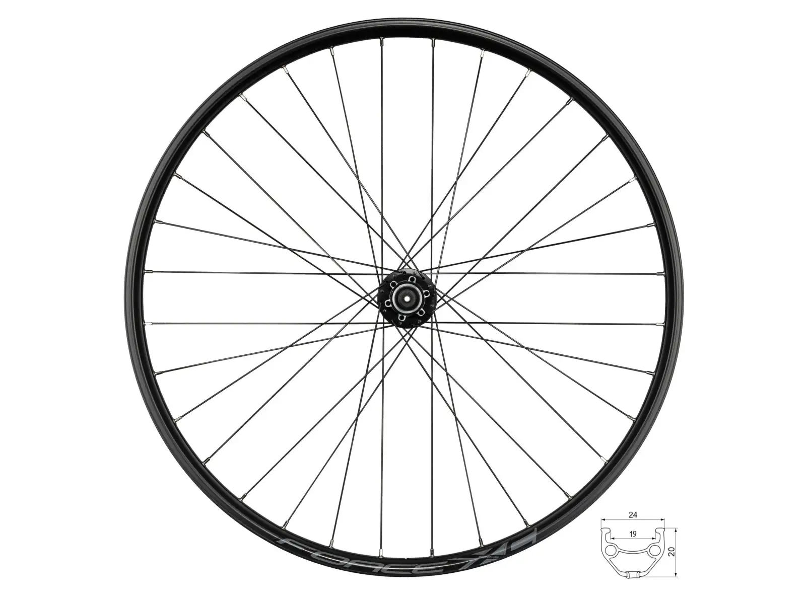 Force XC Disc 27,5" Vorderrad Laufradnabe Force F804342