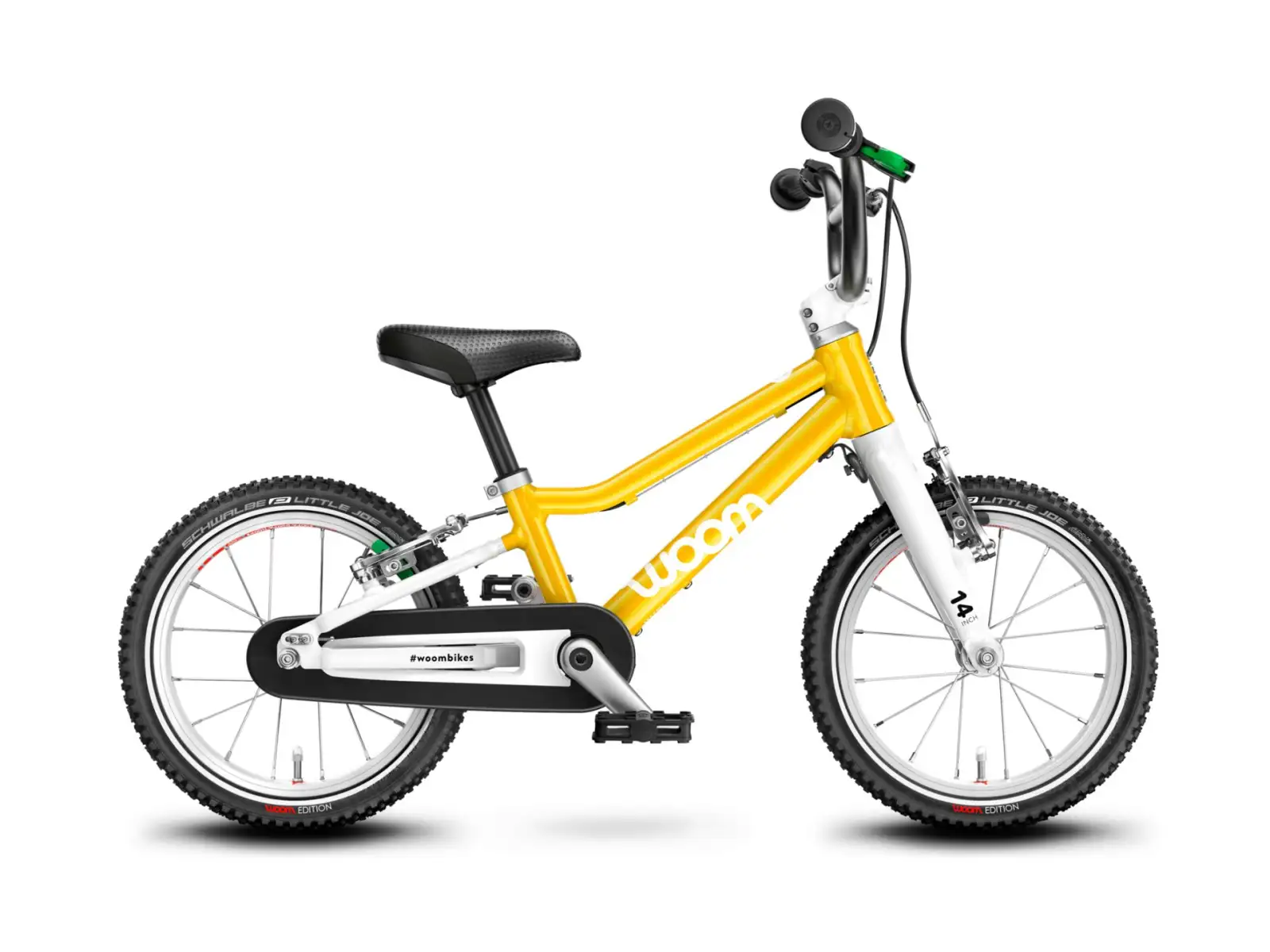 Woom 2 Gelb 14 Kinderfahrrad