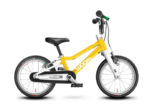 Woom 2 Gelb 14 Kinderfahrrad
