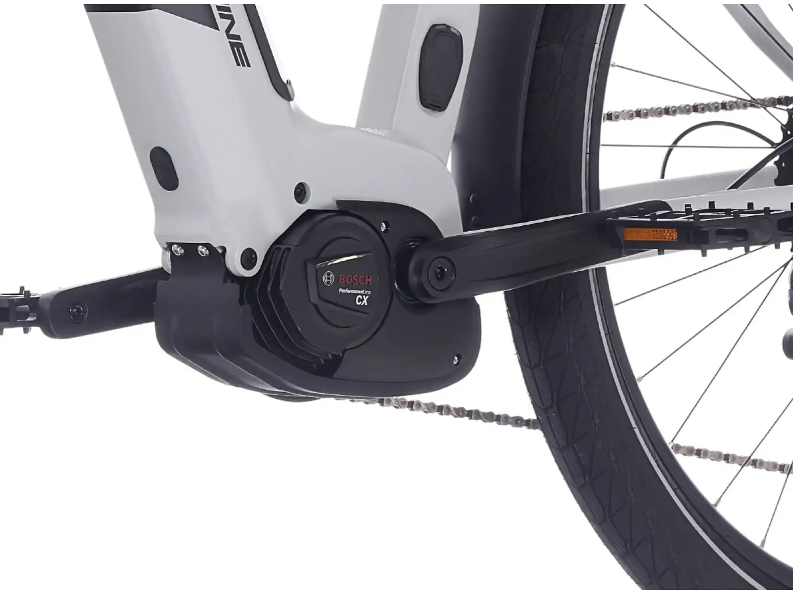 Rock Machine eRokk B70T Elektrofahrrad mit tiefem Einstieg Matte Limerock Grey
