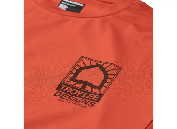 Troy Lee Designs Ruckus Ride Tee Create To Destroy Herren T-Shirt Langarm Brick