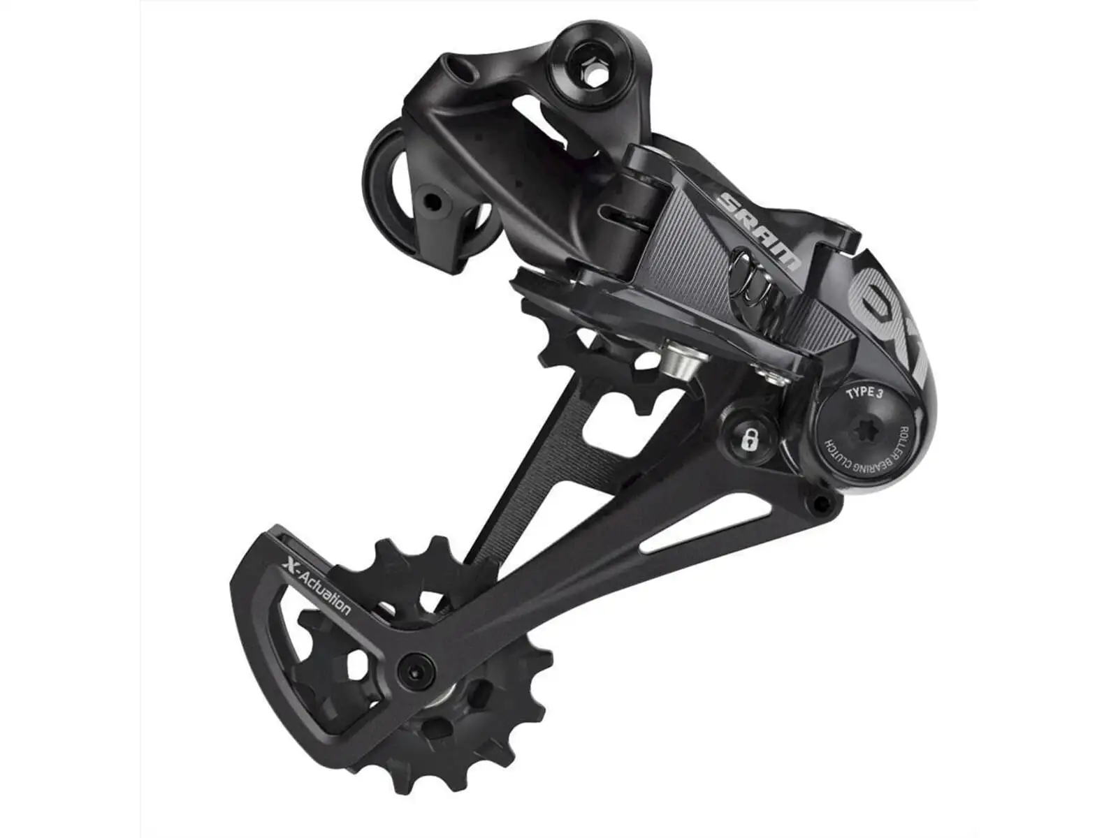 Sram EX1 X-Horizon 8-fach Schaltwerk langer Käfig Schwarz