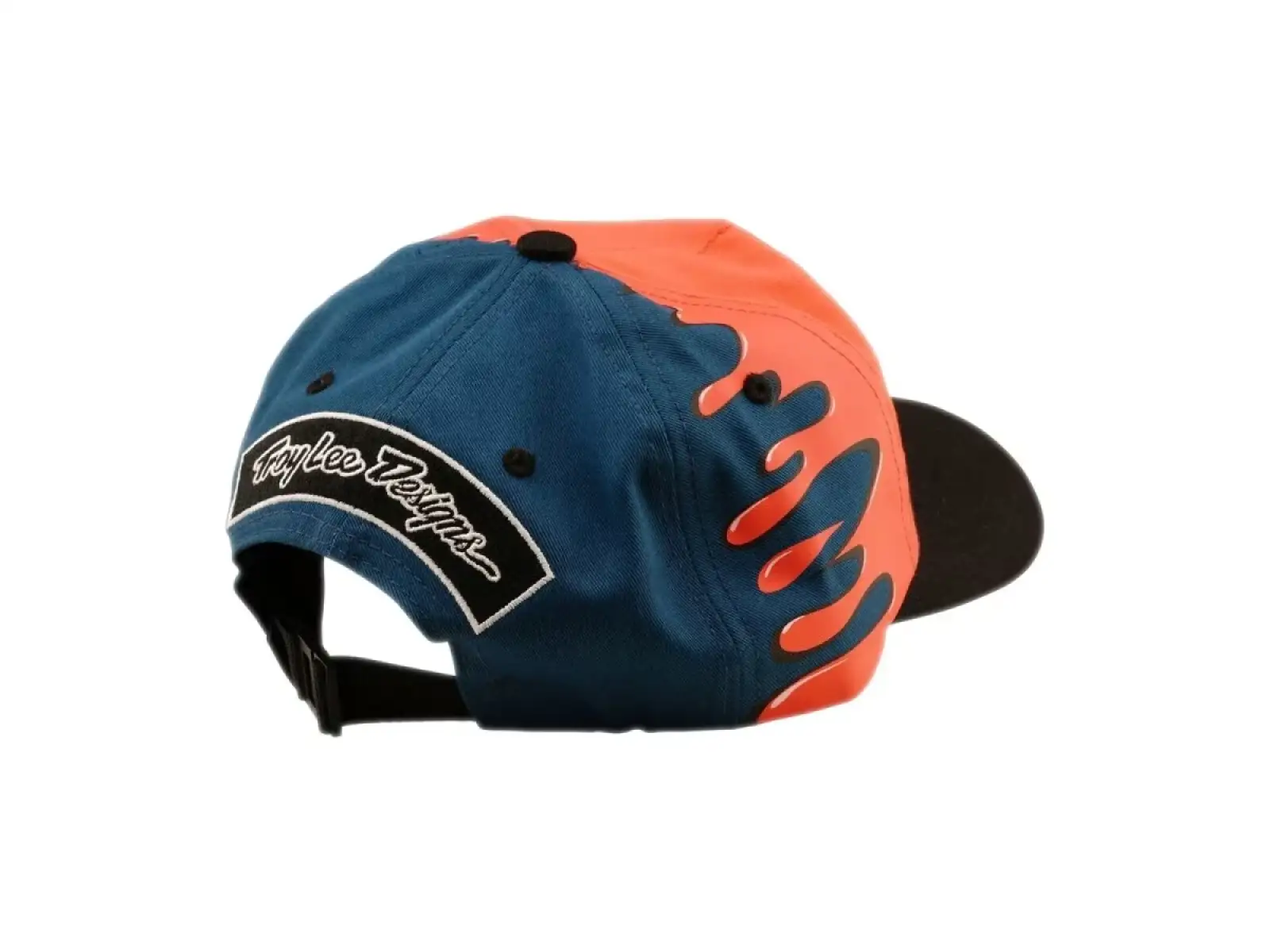 Troy Lee Designs Unstructured Curved Finish Line Kappe Coral/Blue