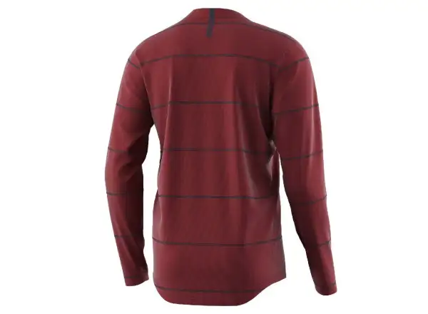 Troy Lee Designs Flowline Herrentrikot mit langen Ärmeln in Revert Wine-Farbe