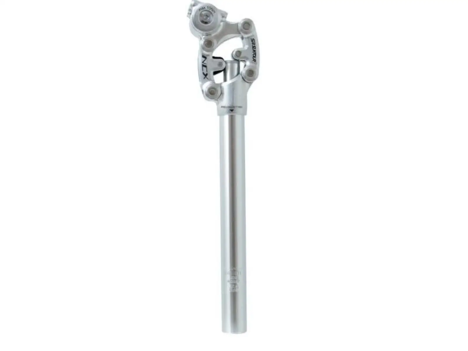 SR Suntour SP12/SP17-NCX 350 mm gefederte Sattelstütze silbern