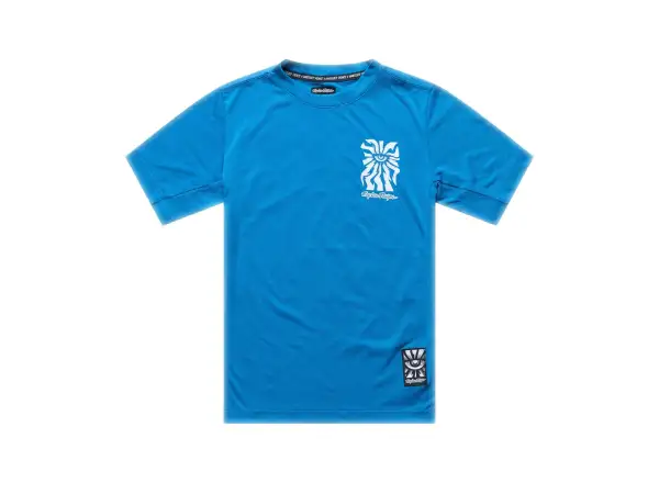 Troy Lee Designs Youth Skyline Ride Kindertrikot Kurzarm One Eye Aero Blue