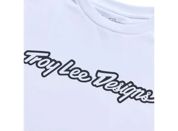 Troy Lee Designs Signature Herren T-Shirt Kurzarm White/Black