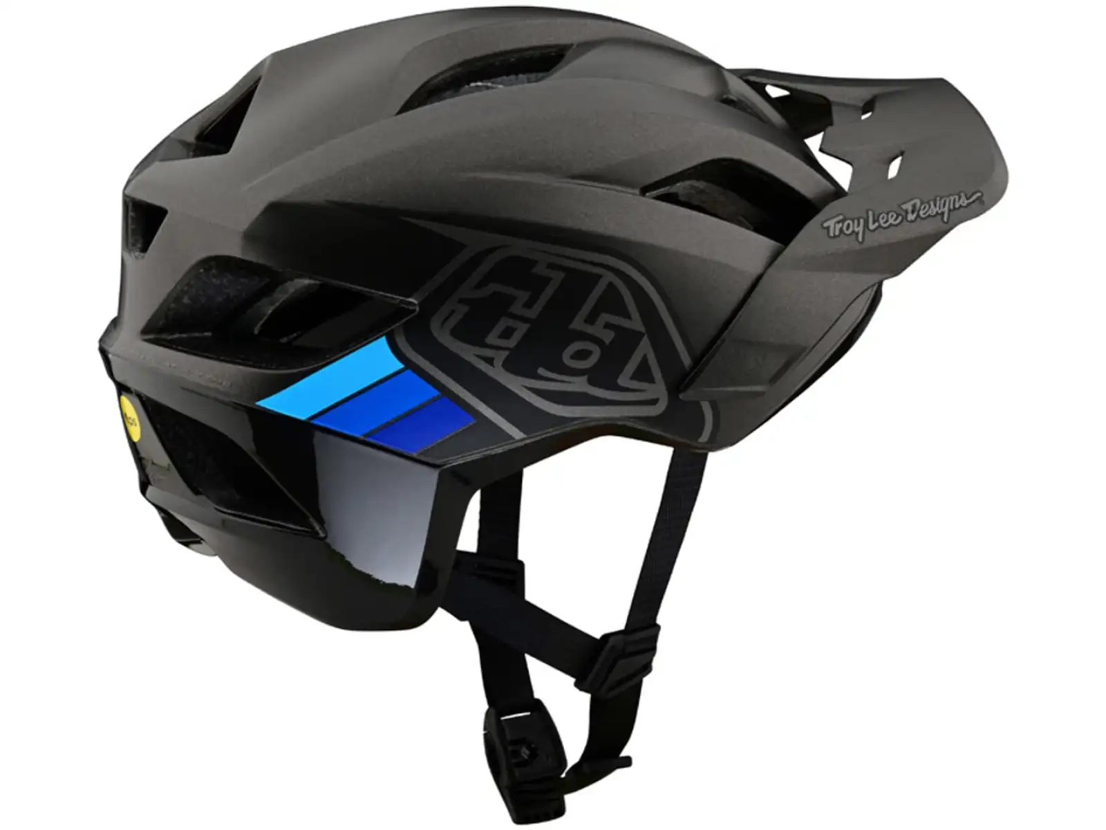 Troy Lee Designs Flowline SE Mips Helm Badge Charcoal/Gray