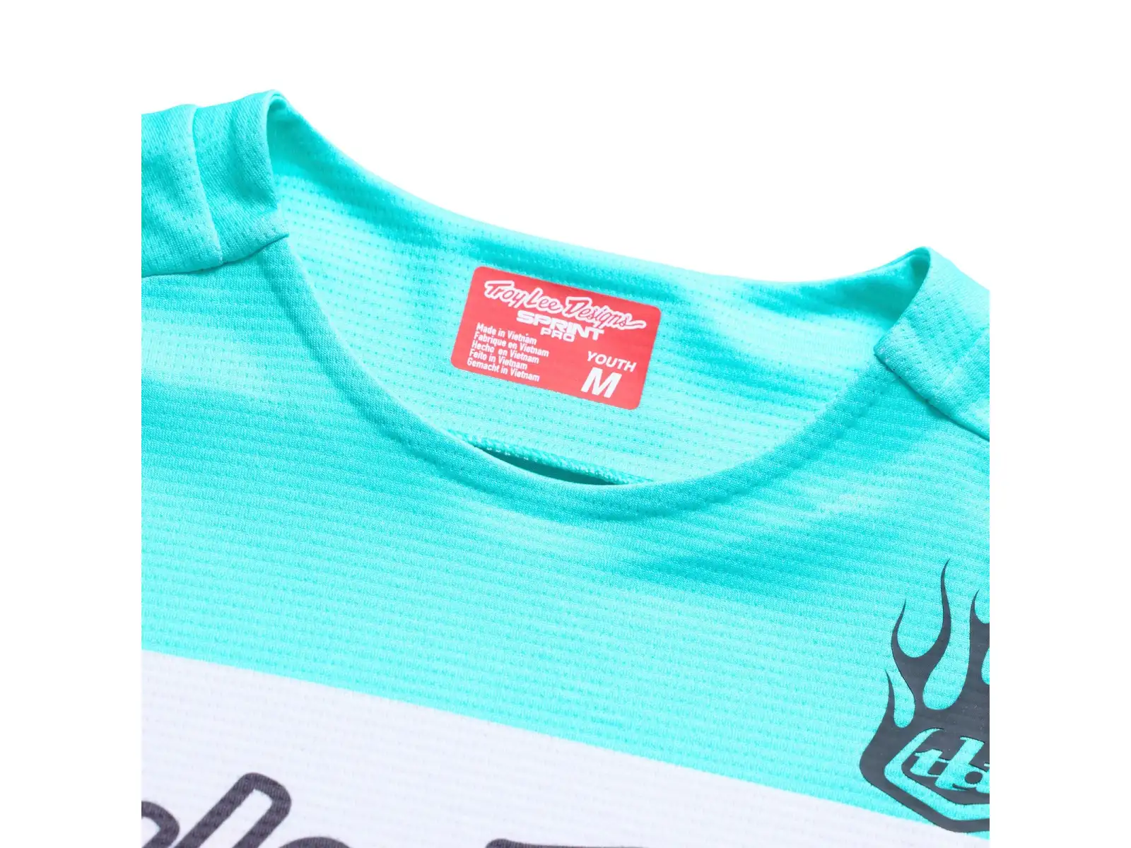 Troy Lee Designs Youth Sprint Pro Kindertrikot Langarm Yo Moto Carbon