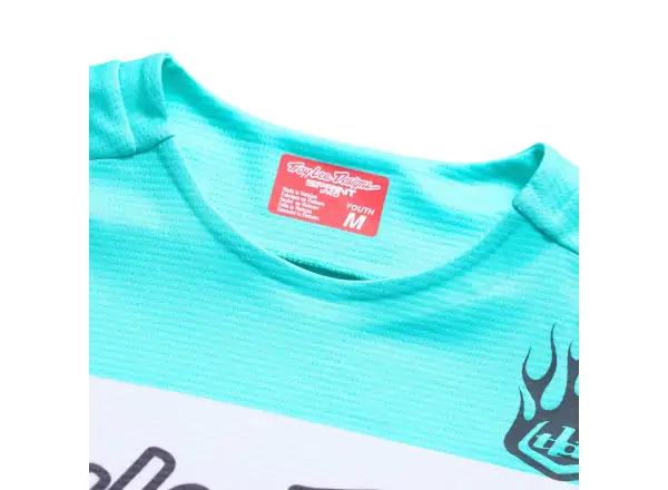 Troy Lee Designs Youth Sprint Pro Kindertrikot Langarm Yo Moto Carbon