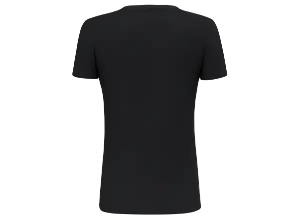 Salewa Pure Eagle Frame Dry Damen T-Shirt mit kurzen Ärmeln in Schwarz meliert
