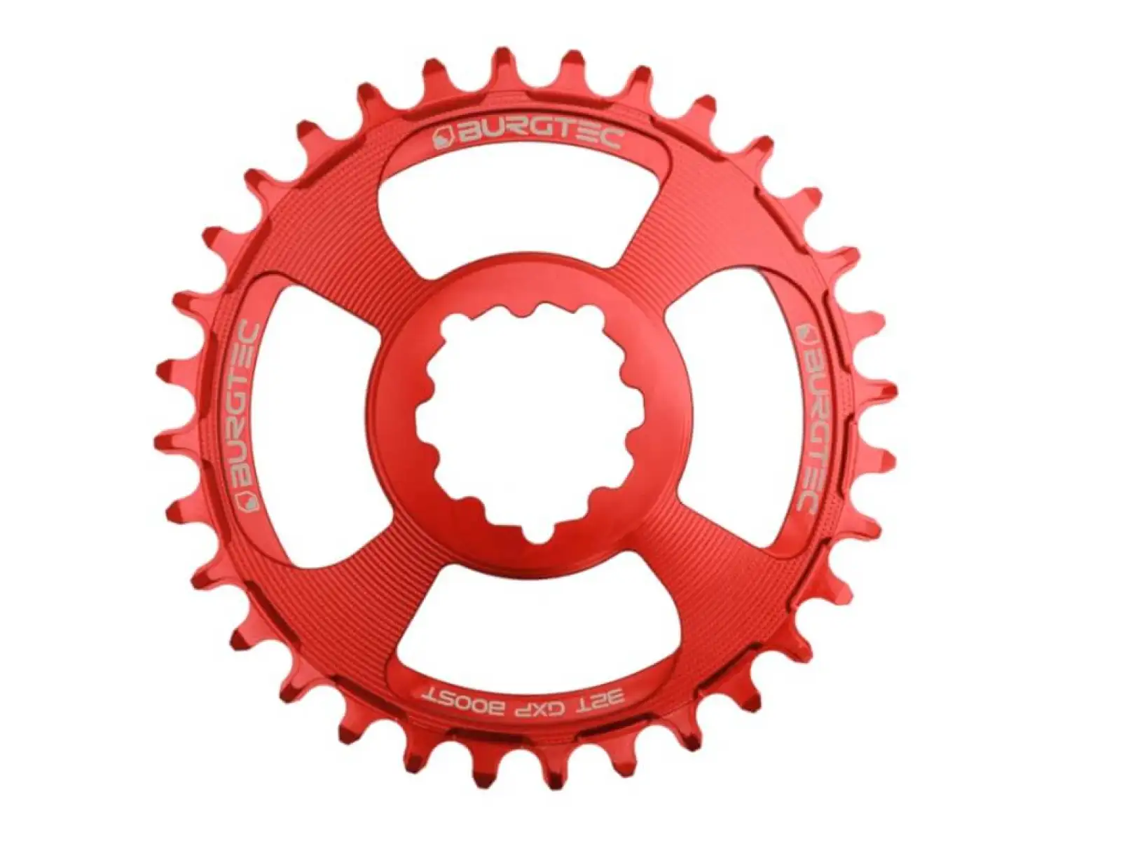 Burgtec Thick Thin GXP Boost Kettenblatt 3 mm Offset 34 Zähne Rot