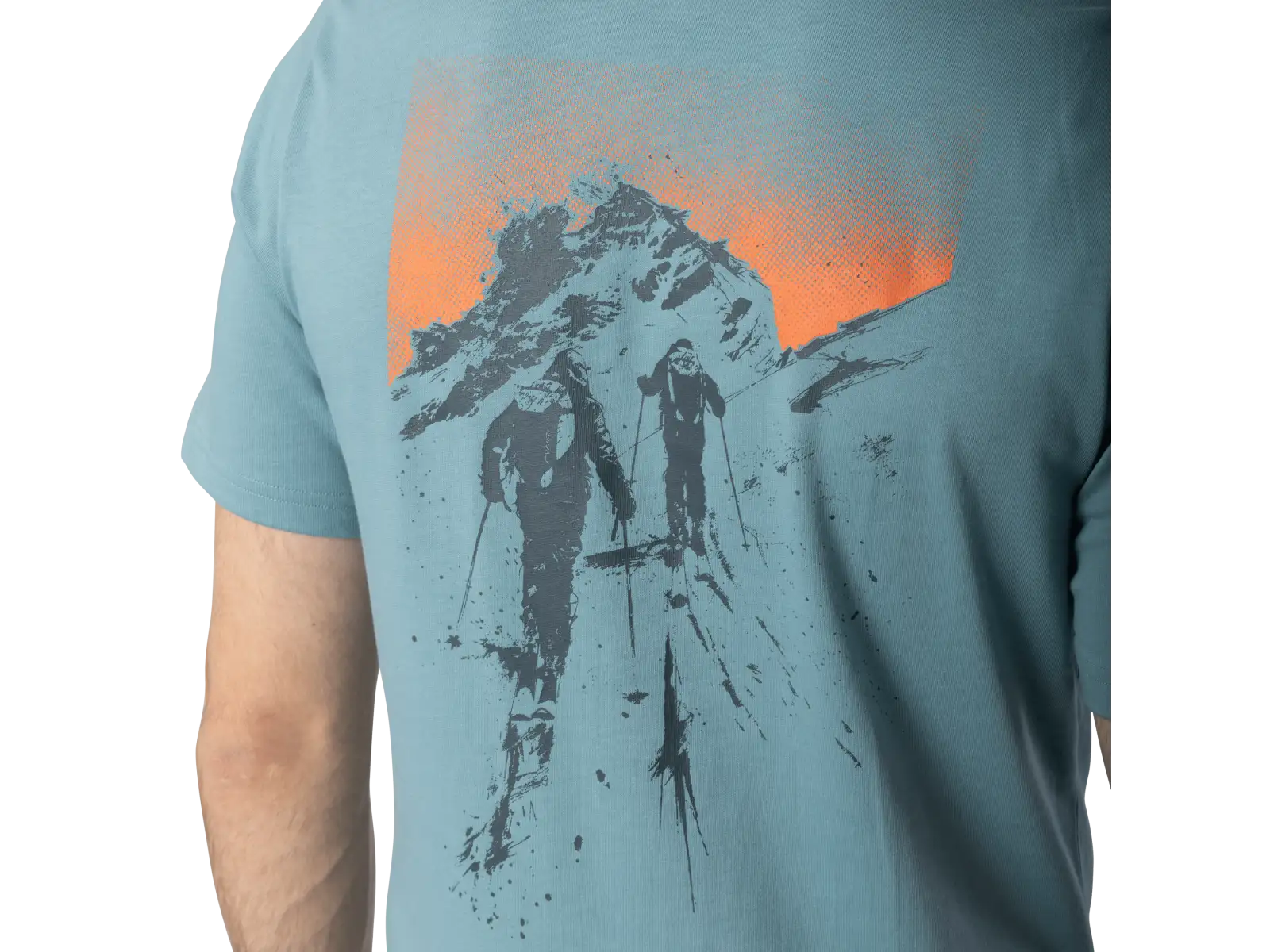 Dynafit Back Graphic Cotton Herren T-Shirt Kurzarm Smoke Blue/Approach