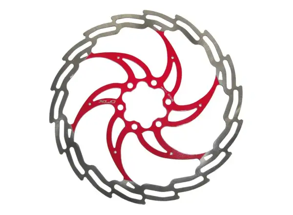 XLC BR-X02 Bremsscheibe Silber/Rot