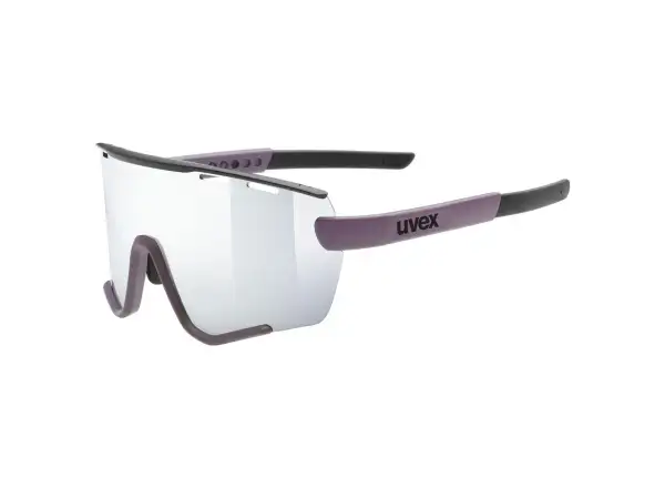 Uvex Sportstyle 236 Brille S Set Pflaume Black Mat / Mirror Silver