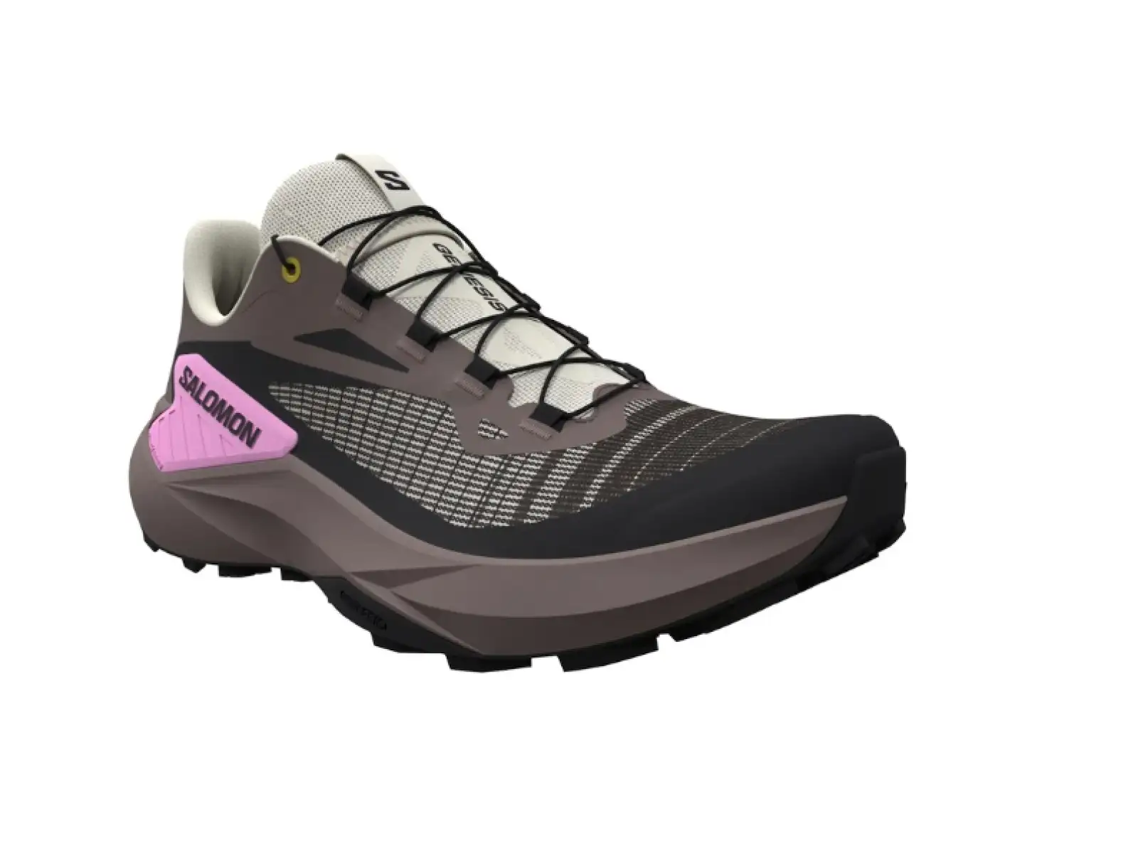 Salomon Genesis Damen-Laufschuhe Iron/Vanille/Cyclamen