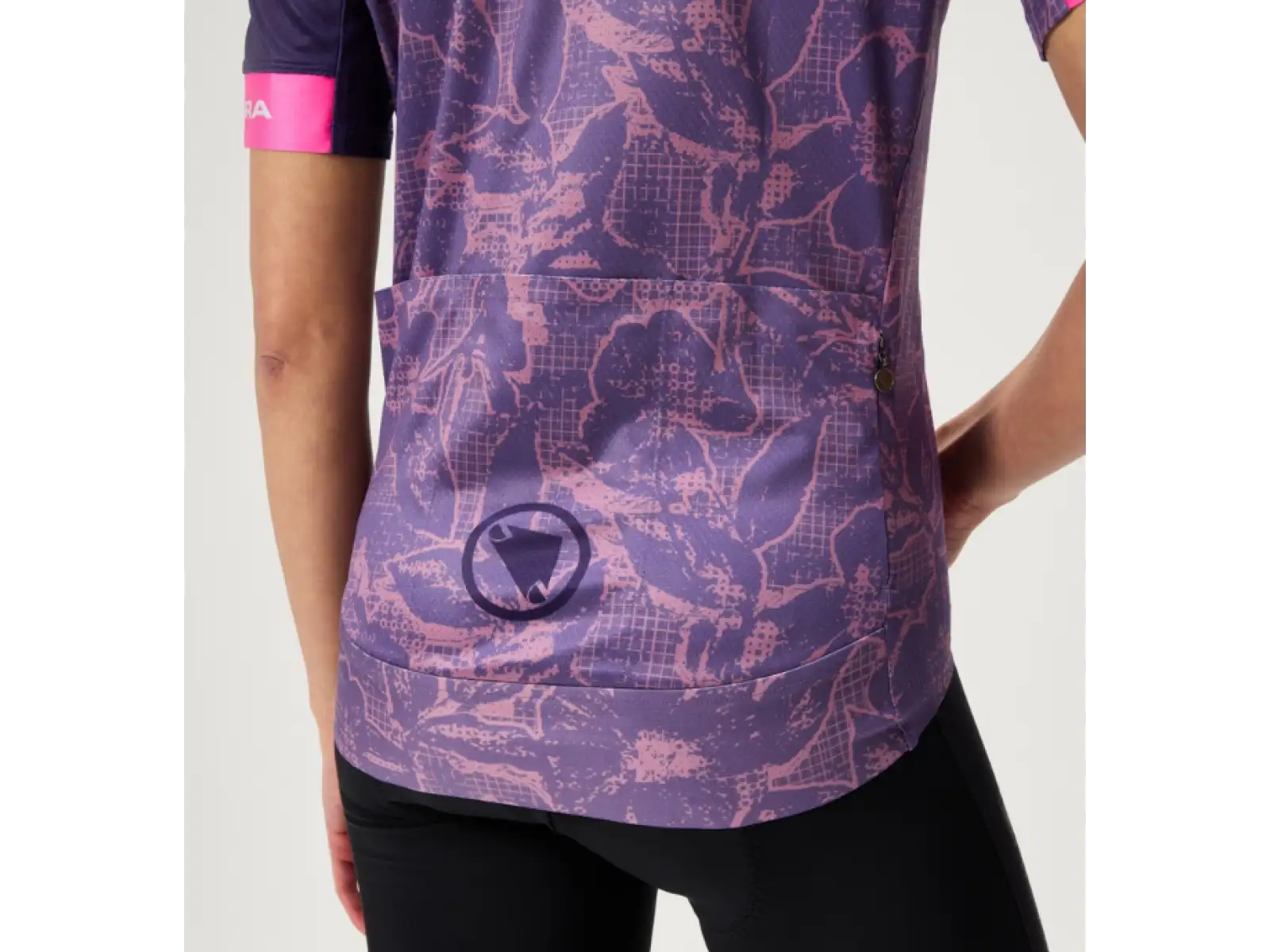 Endura FS260 Floral Damen-Trikot Kurzarm Bramble